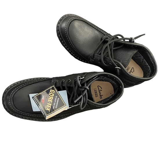 Clarks Mens Rockie Top Gtx Black Lea WarmLin Active Air Size 7 M NWB. - Picture 1 of 7